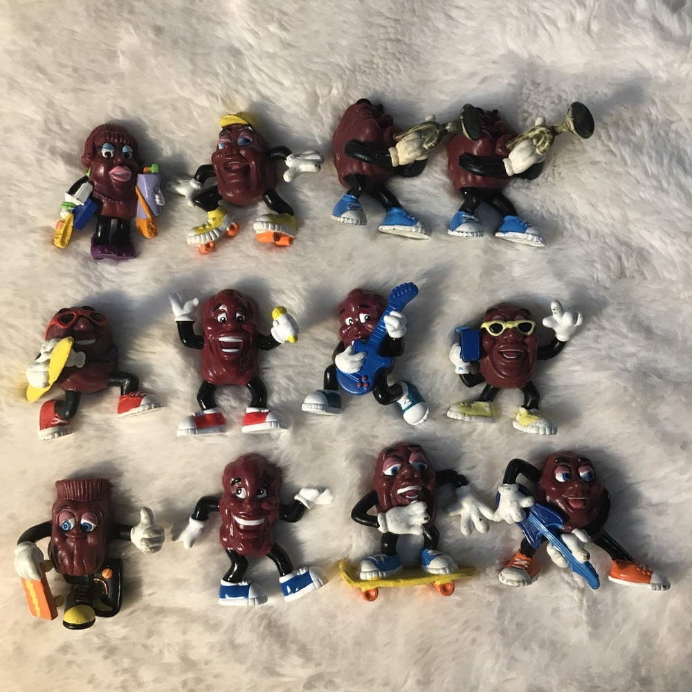 VTG Hardee's California Raisins 1980s, Music Skating Guitar Radio Lot of 12
